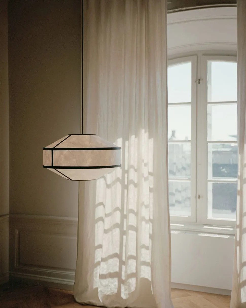 Kite Pendel | Svart/Vit Ø75