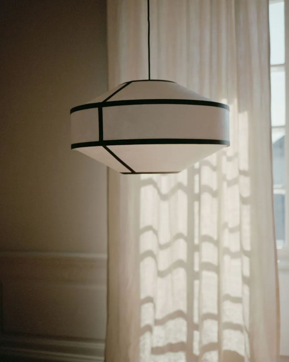 Kite Pendel | Svart/Vit Ø55
