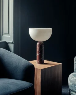 Kizu Bordslampa Large | Rosso Levanto Marble