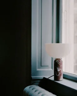 Kizu Bordslampa Small | Rosso Levanto Marble