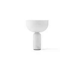 Kizu Portabel Bordslampa | Vit Marmor