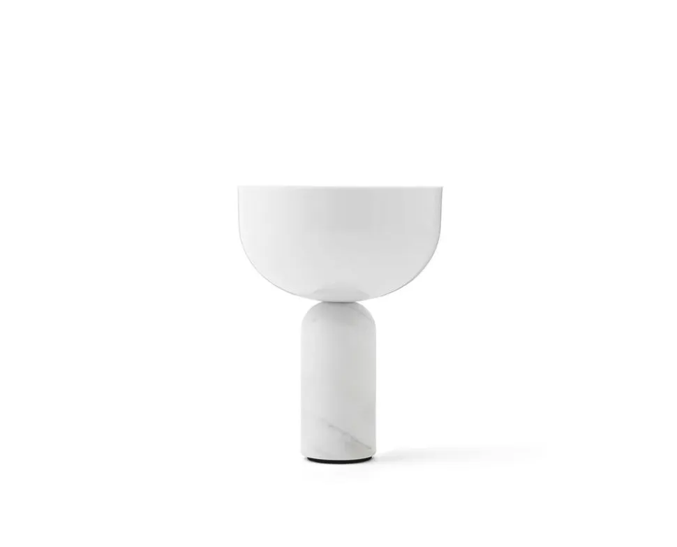 Kizu Portabel Bordslampa | Vit Marmor