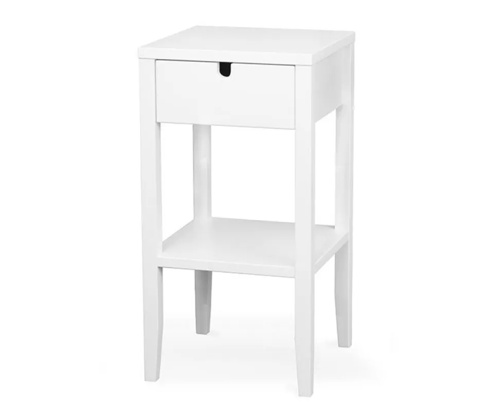 Klinte Sängbord | Vitlack