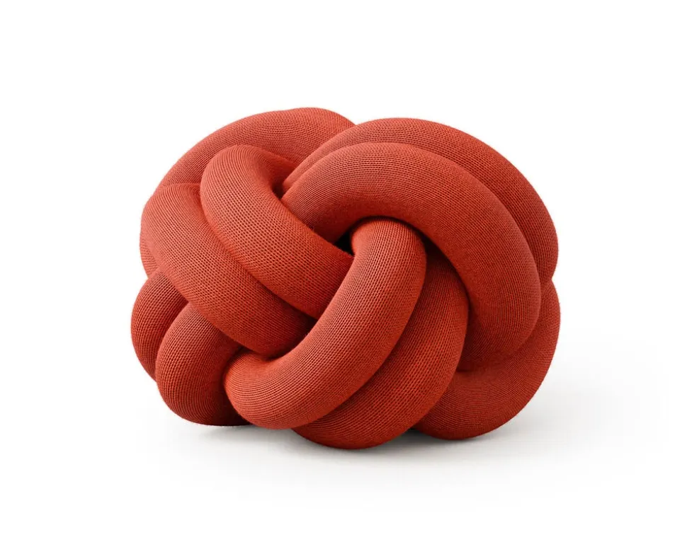 Knot Cushion | Orange Red