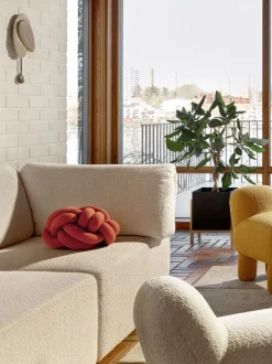Knot Cushion | Orange Red