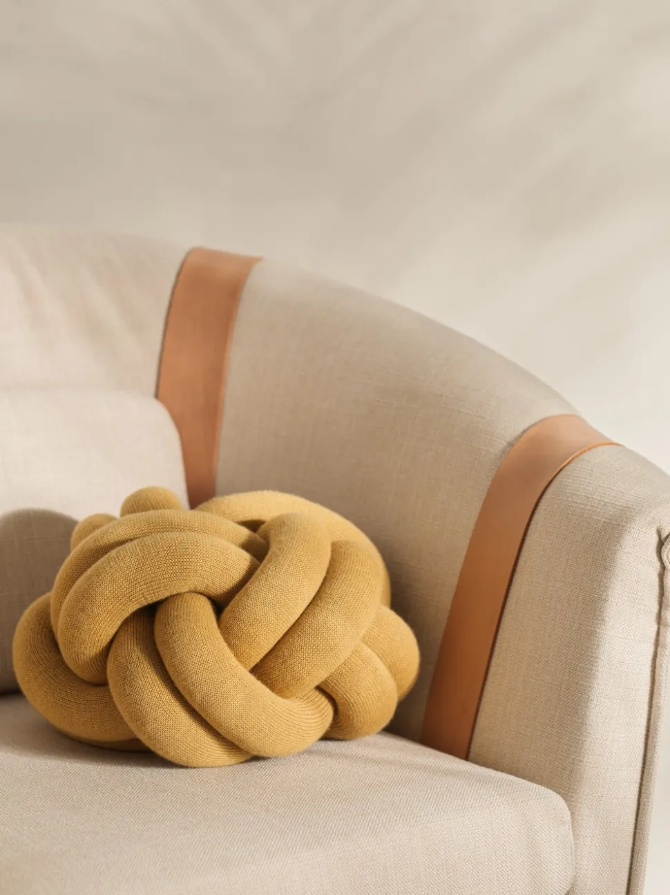 Knot Cushion | Yellow