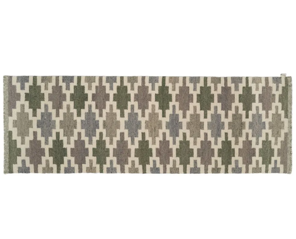 Korsnäs Gångmatta 80x250 Blågrön