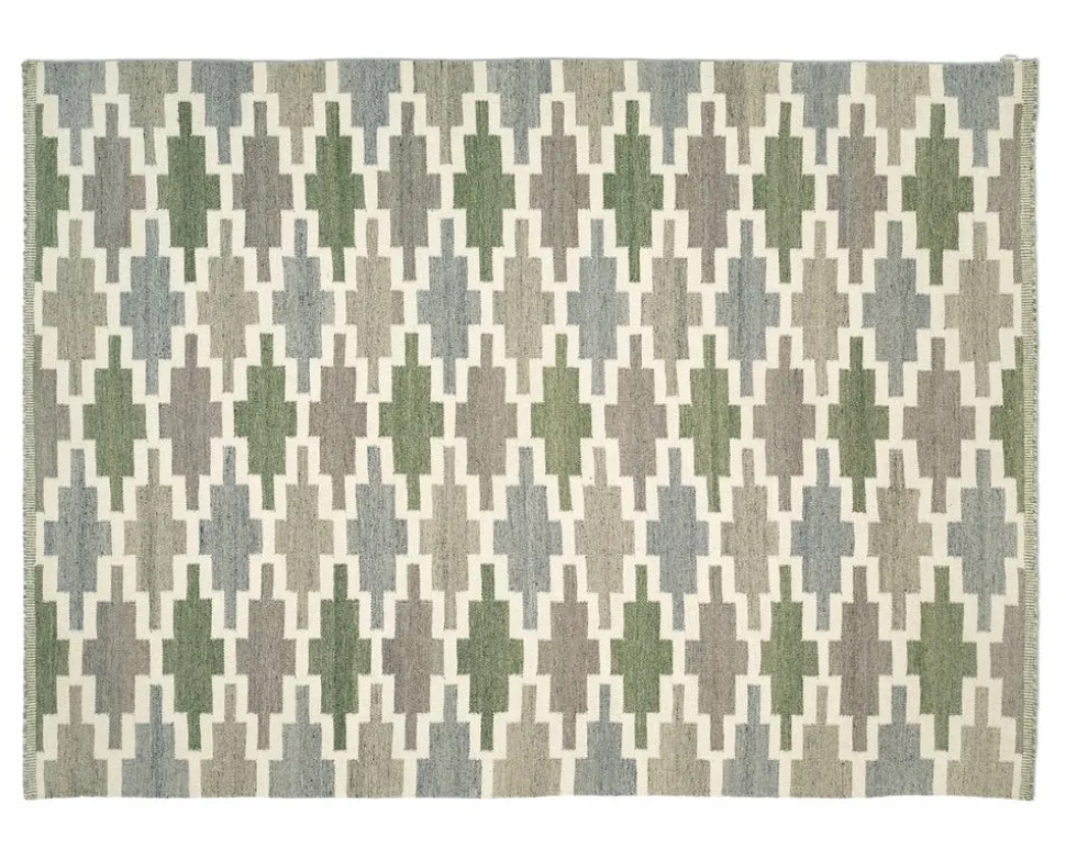Korsnäs Matta 170x230 Blågrön