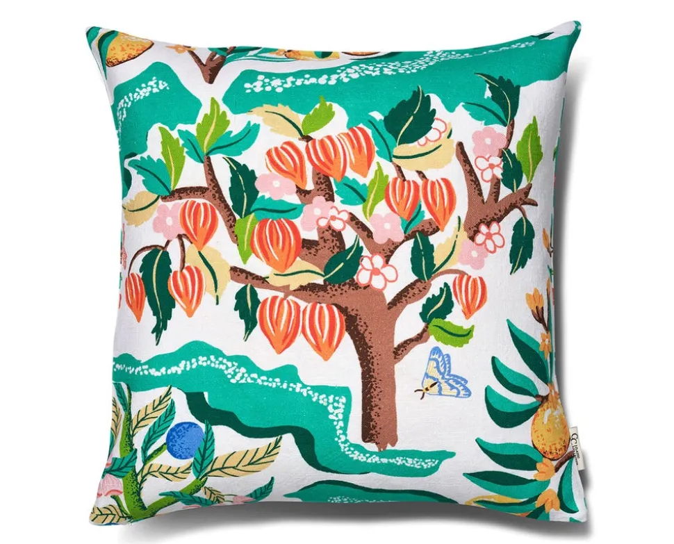 Kuddfodral Botanical Cherry Vit