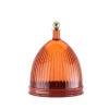 La Coupole Skål | Amber/Brick Red