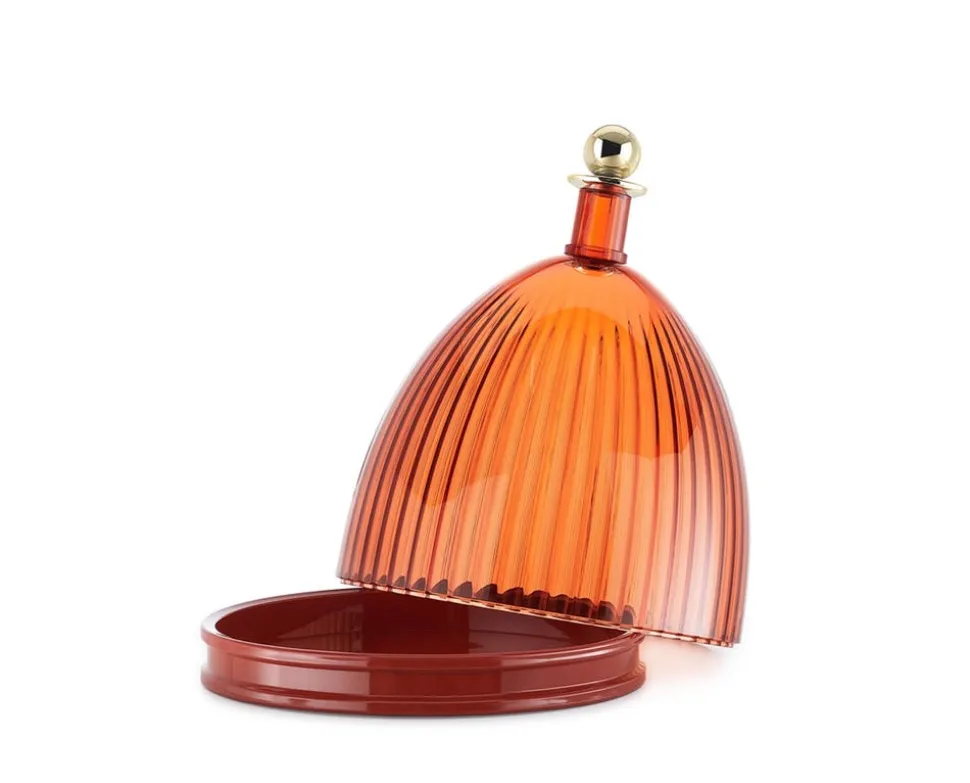 La Coupole Skål | Amber/Brick Red