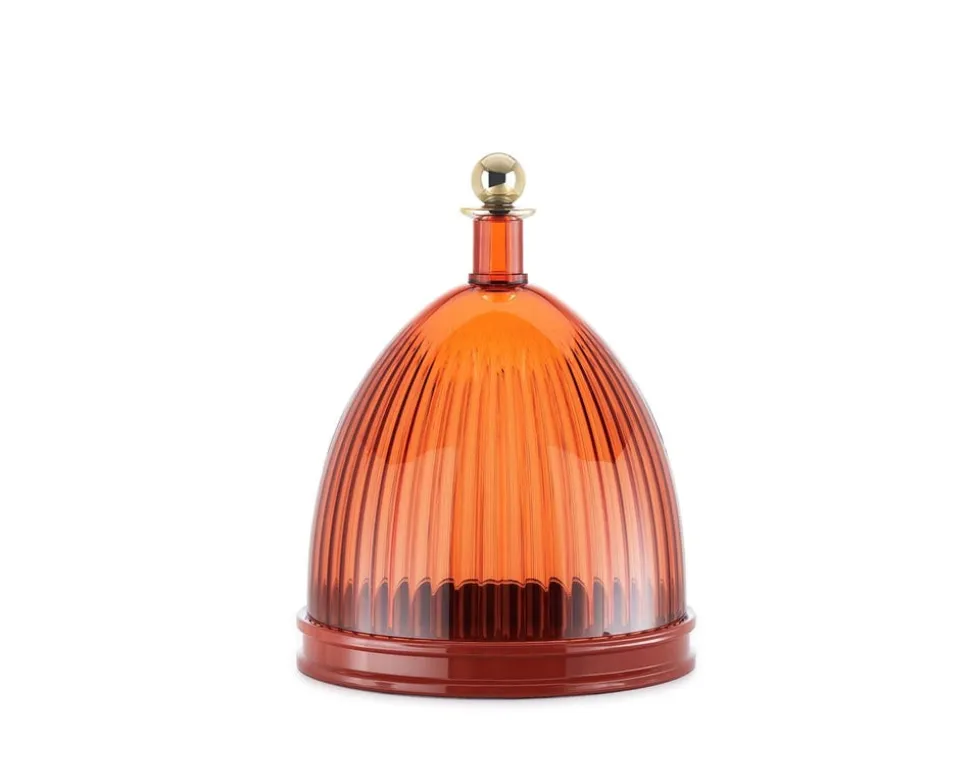 La Coupole Skål | Amber/Brick Red