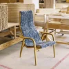 Lamino fåtölj + pall Oljad ek | Fårskinn Scandinavian Grey
