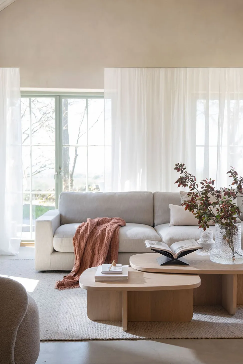 Langdon Soffa 4-sits | Casual 04 Nougat