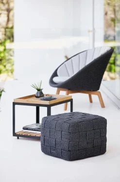 Level Soffbord Rektangulärt | Vit | Ljusgrå Keramik