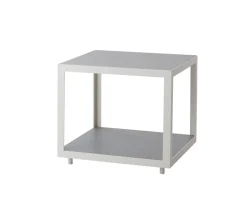 Level Soffbord Small | Vit | Ljusgrå Keramik