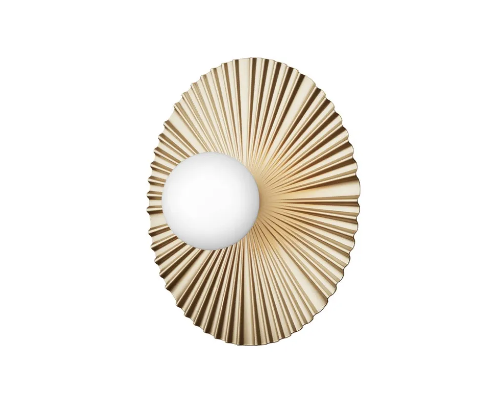 Liila Muuse Vägg-/Taklampa, Medium | Nordic Gold/Opal