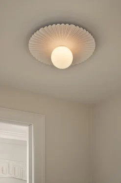 Liila Muuse Vägg-/Taklampa, Medium | White/Opal