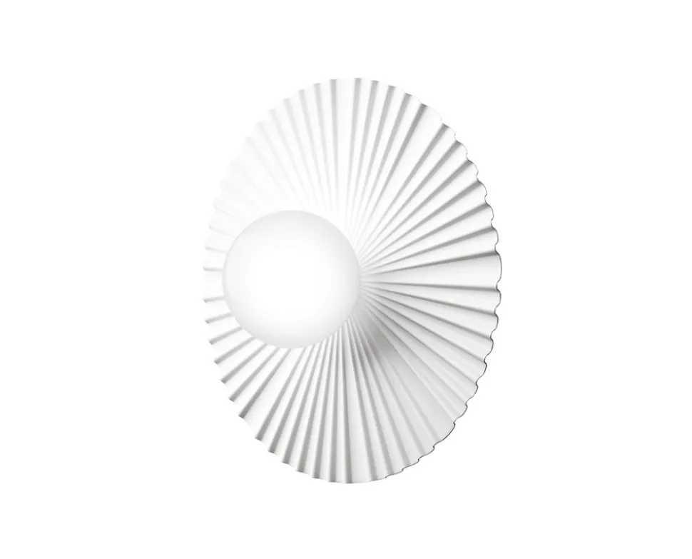 Liila Muuse Vägg-/Taklampa, Medium | White/Opal