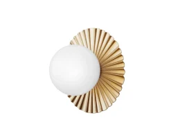 Liila Muuse Vägg-/Taklampa, Small | Nordic Gold/Opal