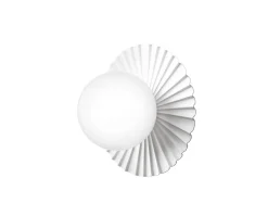 Liila Muuse Vägg-/Taklampa, Small | White/Opal