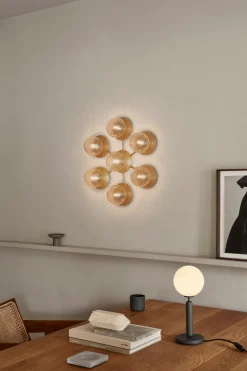 Liila Star Vägg-/Taklampa | Nordic Gold/Optic Clear