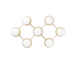 Liila 7 Vägglampa | Nordic Gold/Opal