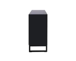 Line Byrå Burned Walnut/ Black | 3+3 Lådor