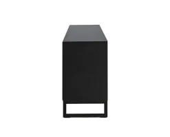 Line Byrå Burned Walnut/ Black | 3 Lådor