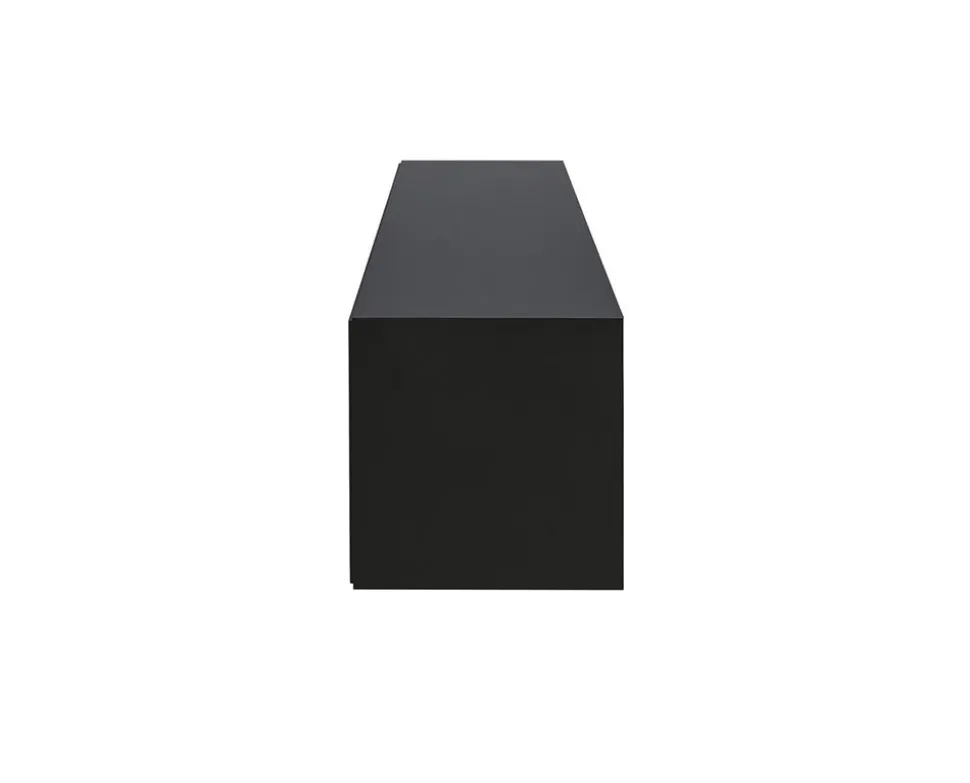 Line Byrå Burned Walnut/ Black | 6 Lådor Vägghängd