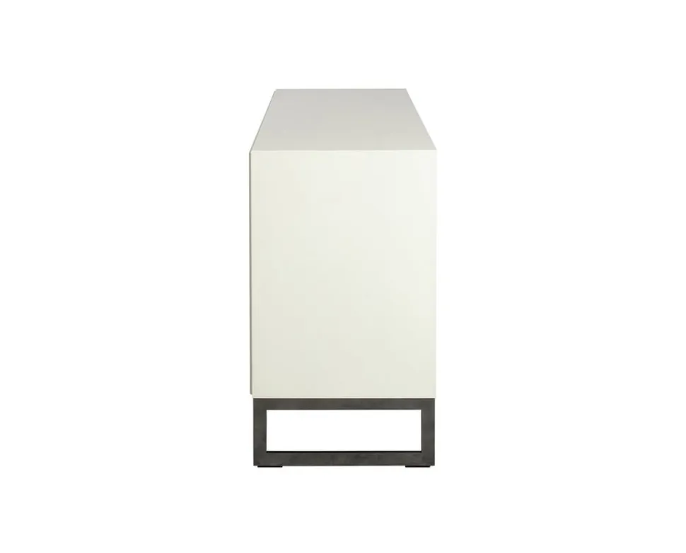 Line Byrå Burned Walnut/ White | 3 Lådor