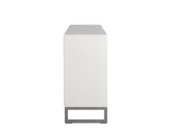 Line Byrå Burned Walnut/ White | 3+3 Lådor
