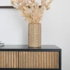 Line Byrå Burned Walnut/ White | 3 Lådor med Sockel