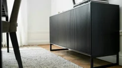 Line Byrå Svart | 6 lådor Vägghängd