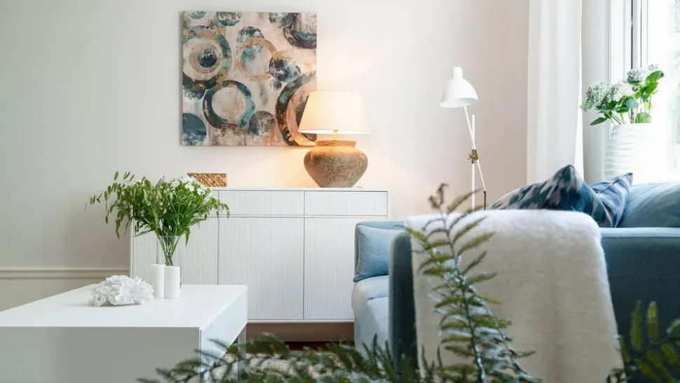 Line Byrå Vit | 3 Lådor