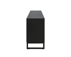 Line Skänk Burned Walnut/ Black | 3 Dörrar