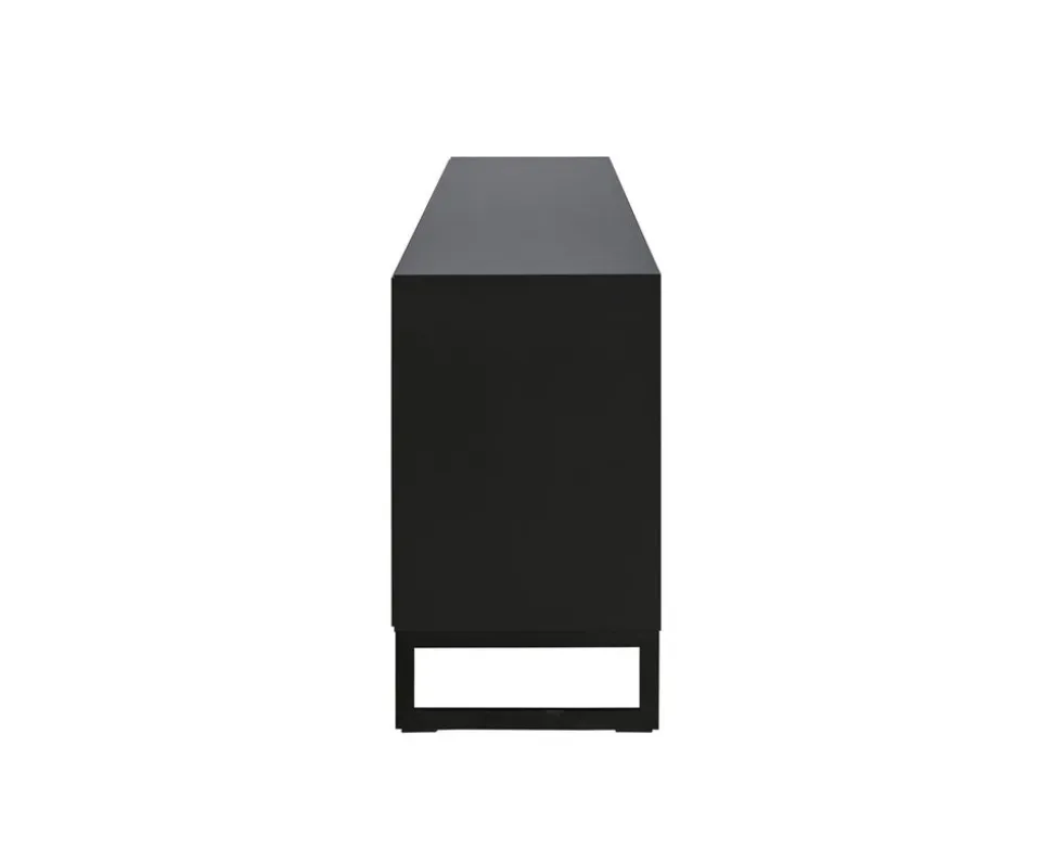 Line Skänk Burned Walnut/ Black | 3 Dörrar