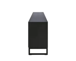 Line Skänk Burned Walnut/ Black | 4 Dörrar