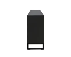 Line Skänk Burned Walnut/ Black | 3 Dörrar 3 Lådor