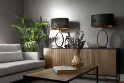 Line Skänk Burned Walnut/ White | 2 Dörrar 2 Lådor