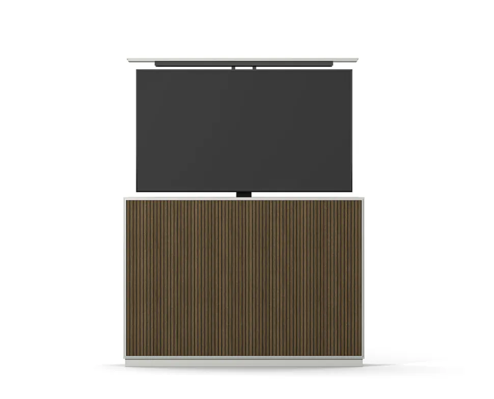 Line Slim Tv-lift 55 | White/ Burned Walnut