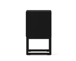 Line Sängbord Burned Walnut/Black Golvstående