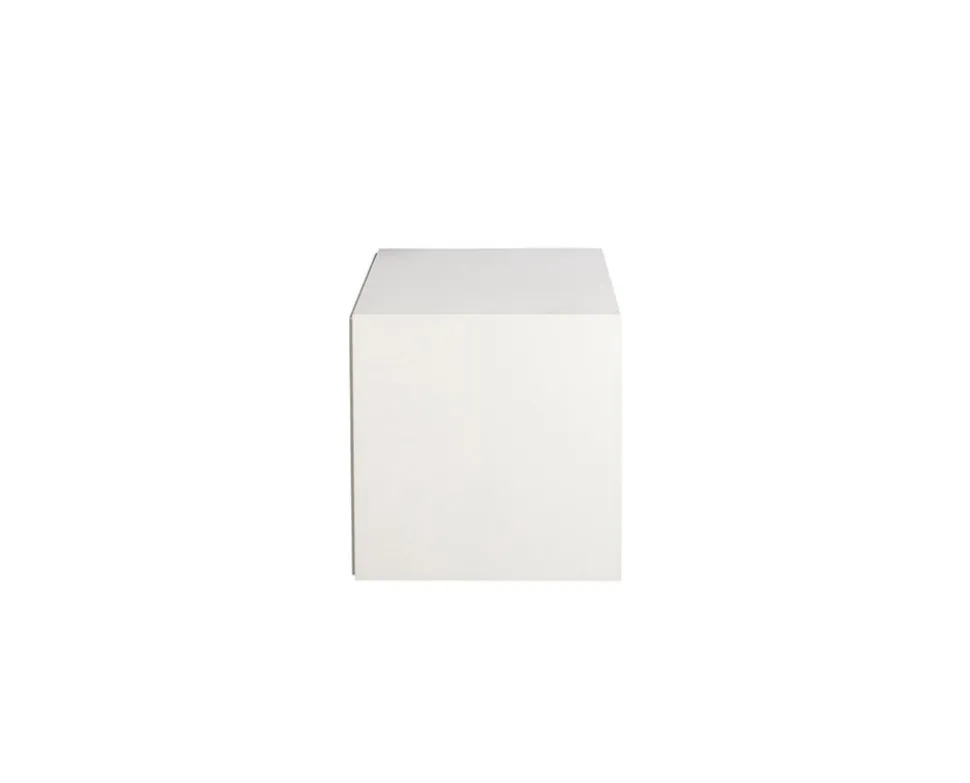 Line Sängbord Burned Walnut/White Vägghängd