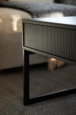 Line Soffbord Burned Walnut/ Black 130x70