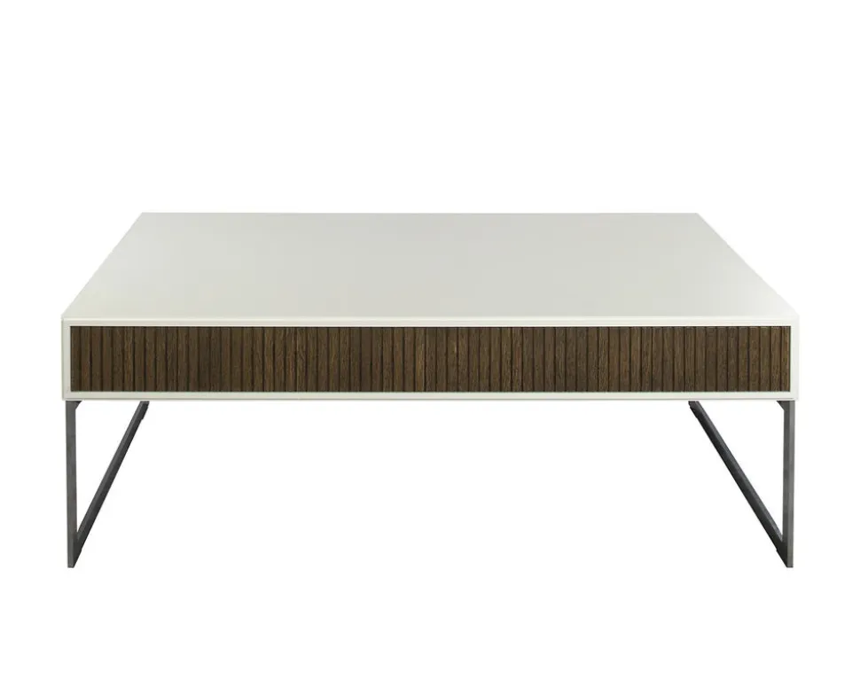 Line Soffbord Burned Walnut/ White 130x70