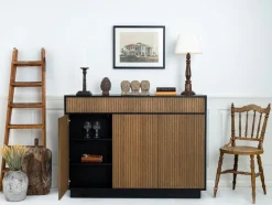 Line Tv-lift 55 | Black/ Burned Walnut