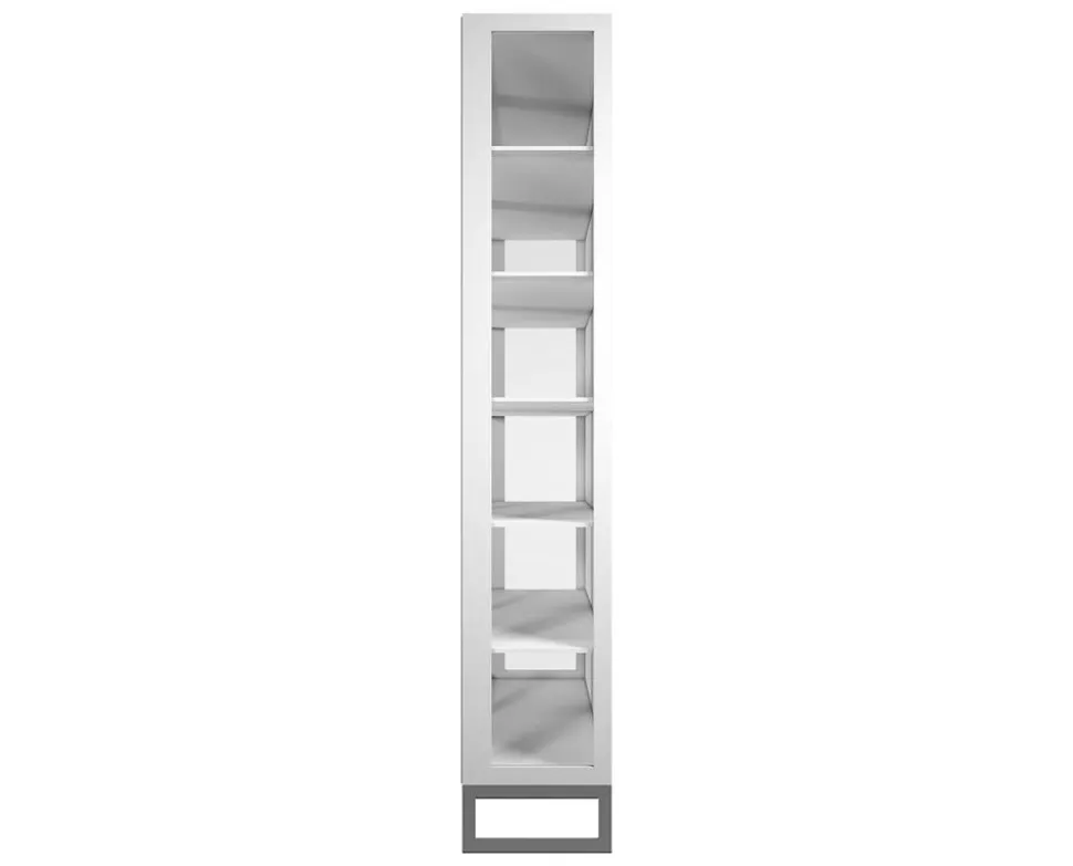 Line Vitrinskåp | Vit, 2 Glas
