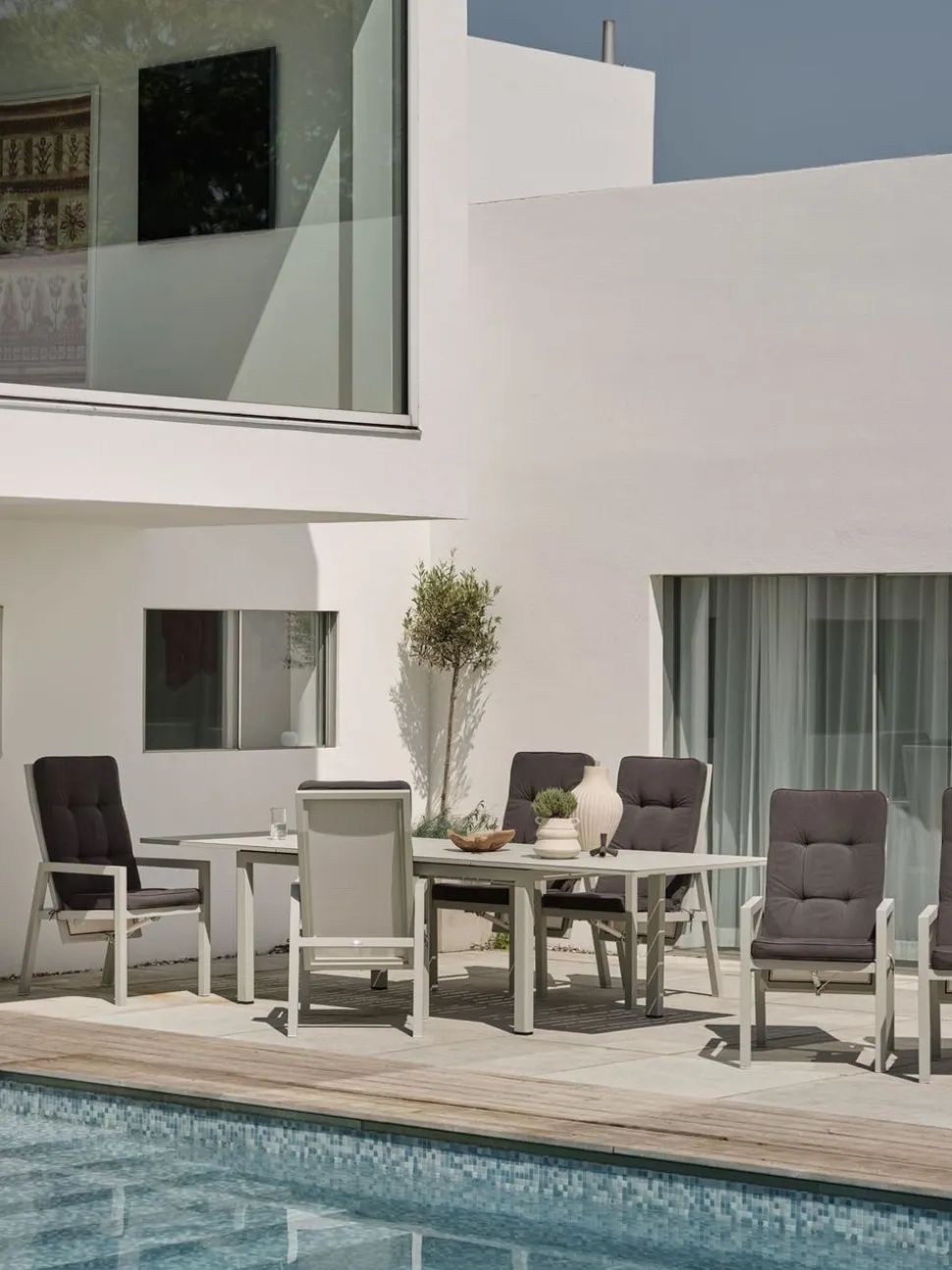 Lomma Matbord 194-312x100 | Light Grey