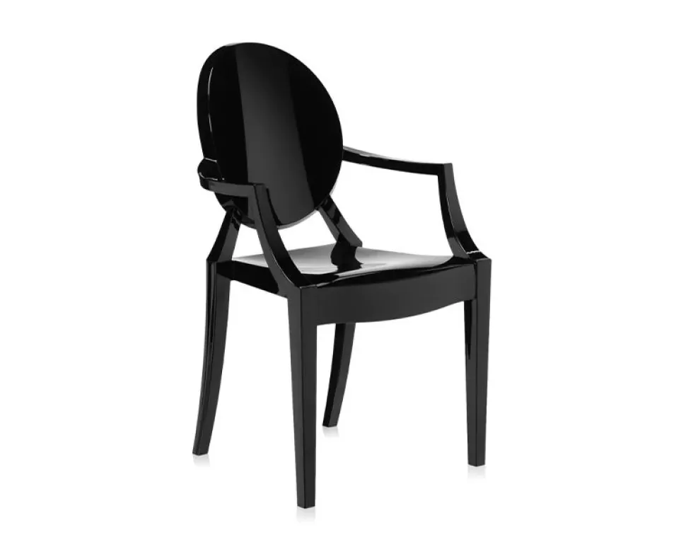 Louis Ghost Stol | Svart