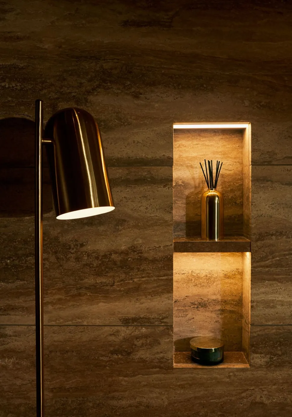 Luceo Golvlampa | Guld